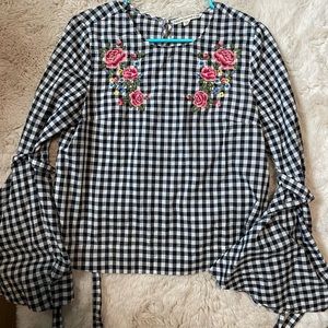 Hippy laundry bell sleeve top